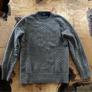 J CREW GREY WOOL XS SWEATER